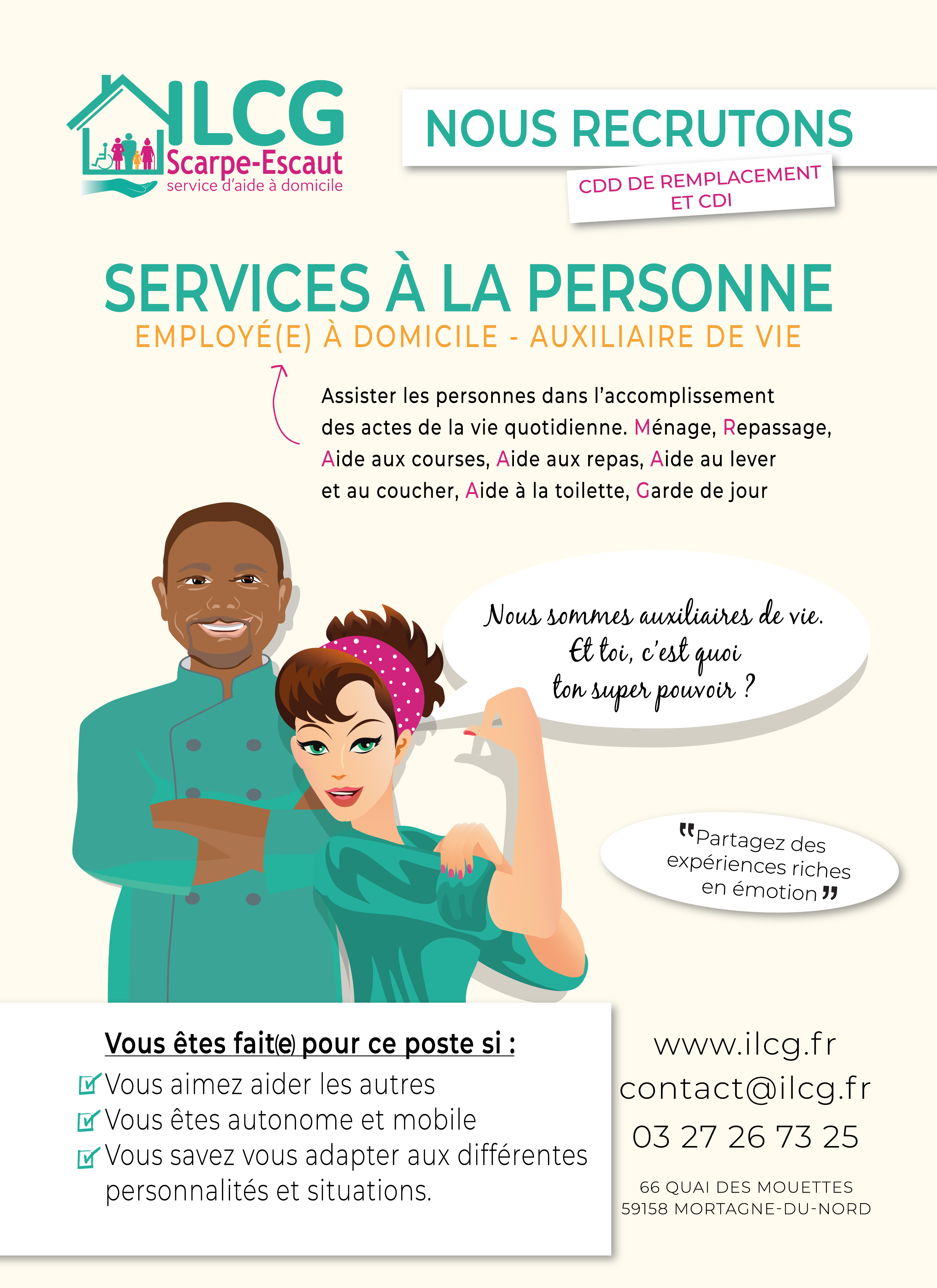 Affiche recrutement ILCG