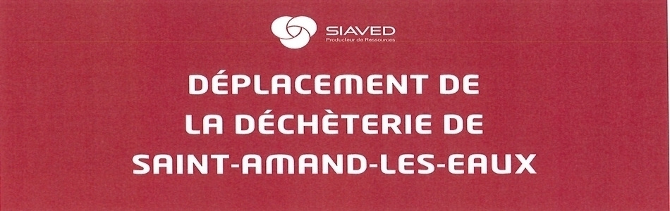 Bandeau déchèterie Saint Amand