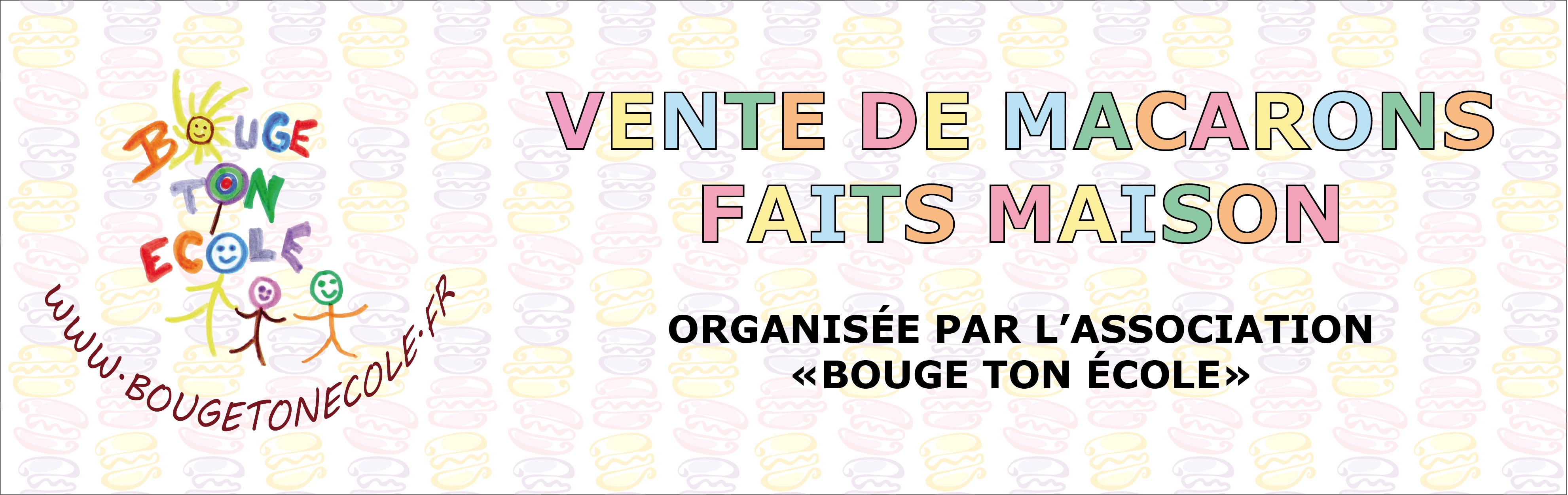 Bandeau vente macarons BTE