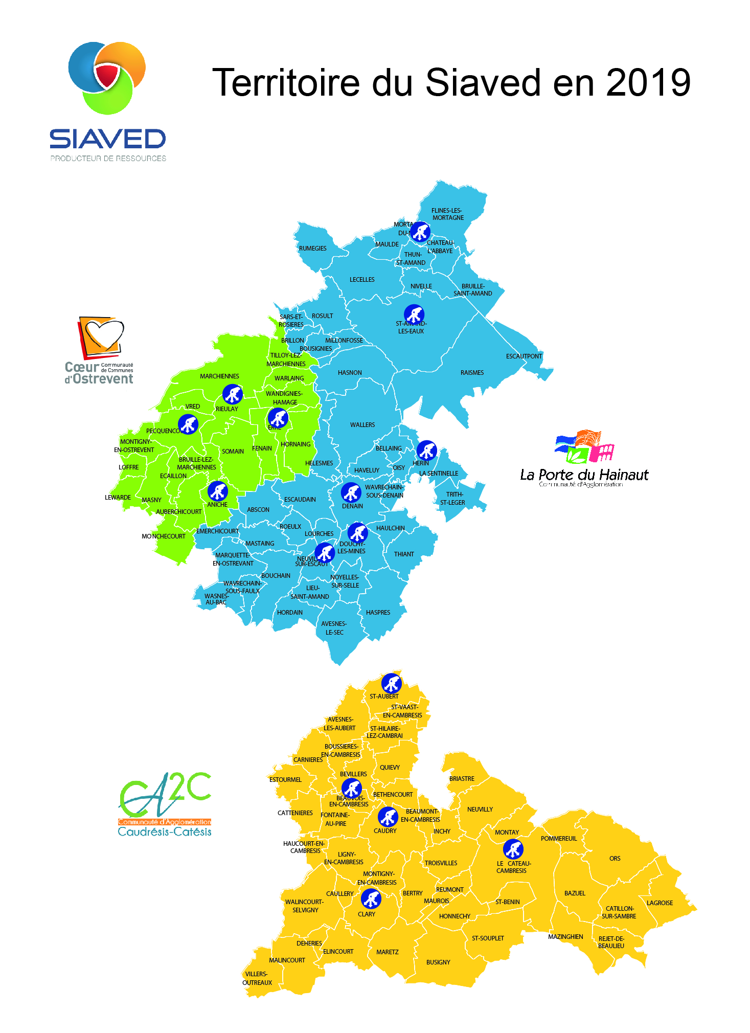 Carte Déchèteries