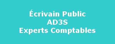  Ecrivain public, AD3S, Experts comptables 