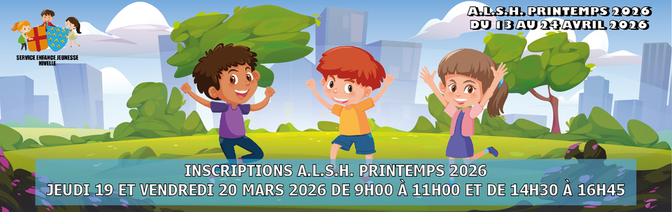 Bandeau A.L.S.H. Printemps 2026