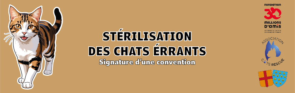 Bandeau convention Stérilisation Chats