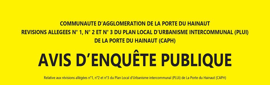 Bandeau Enquête Publique P.L.U.I.