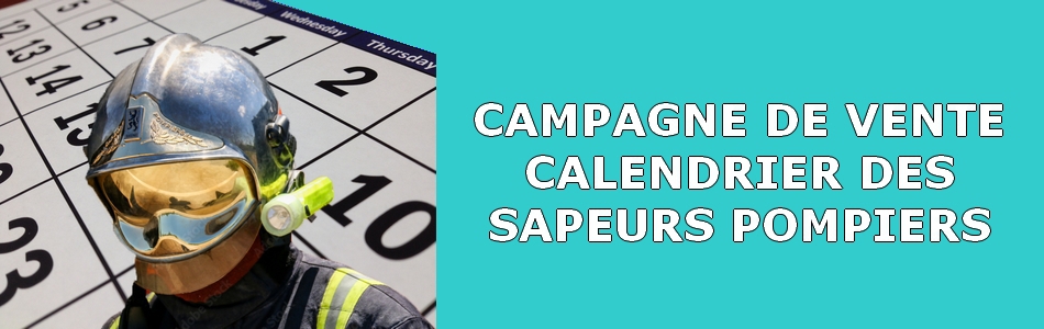 Bandeau Vente Calendrier Sapeurs Pompiers
