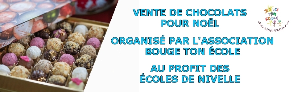 Bandeau Vente de Chocolats Bouge Ton École