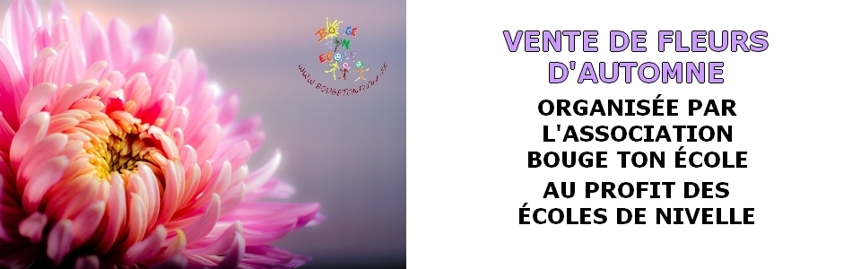 Bandeau Vente fleurs d'automne