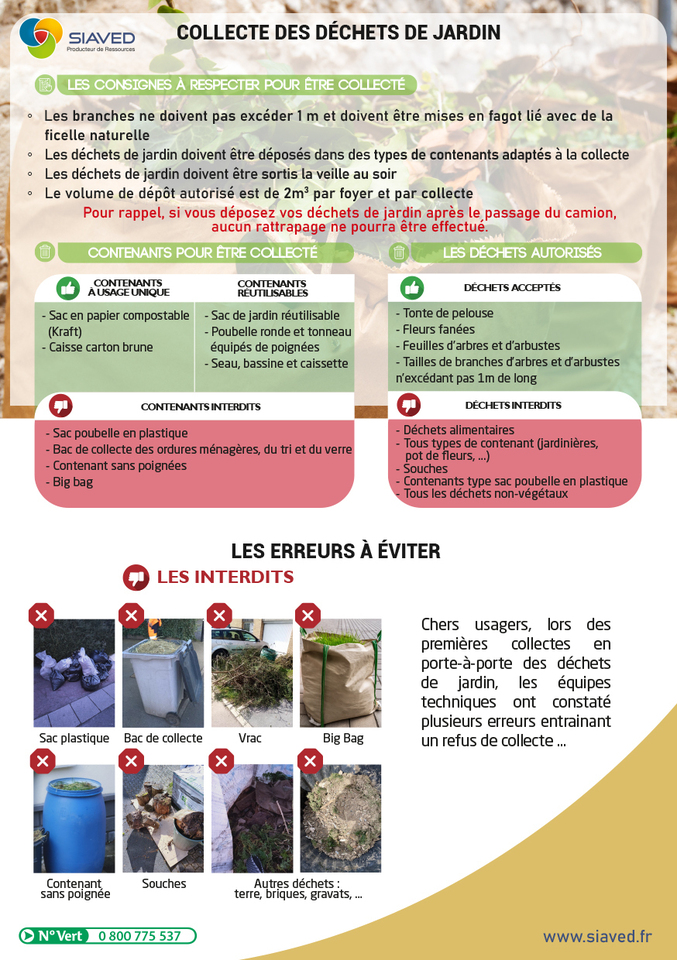Consignes Collecte Déchets Verts