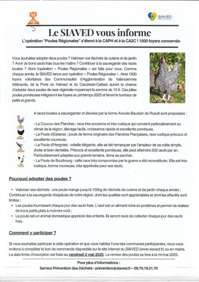 Opération Poules 2025